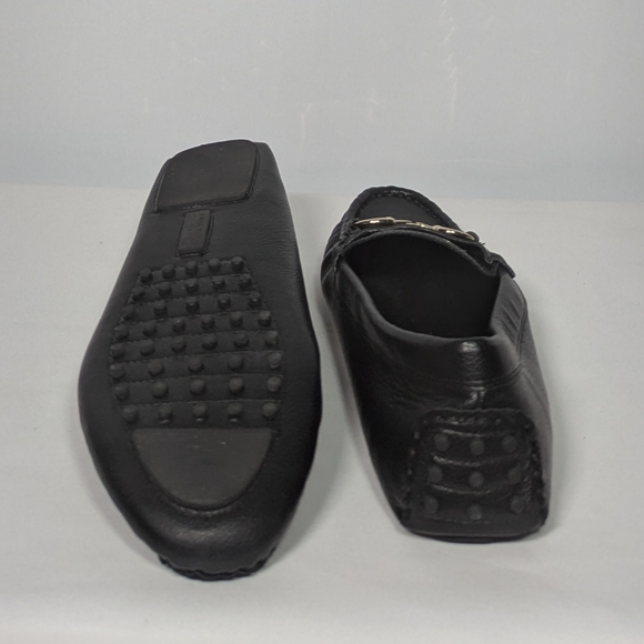 NEW Anne Klein Womens Chrystie Leather Driving Style Loafer Sz 9.5 black - Picture 2 of 4